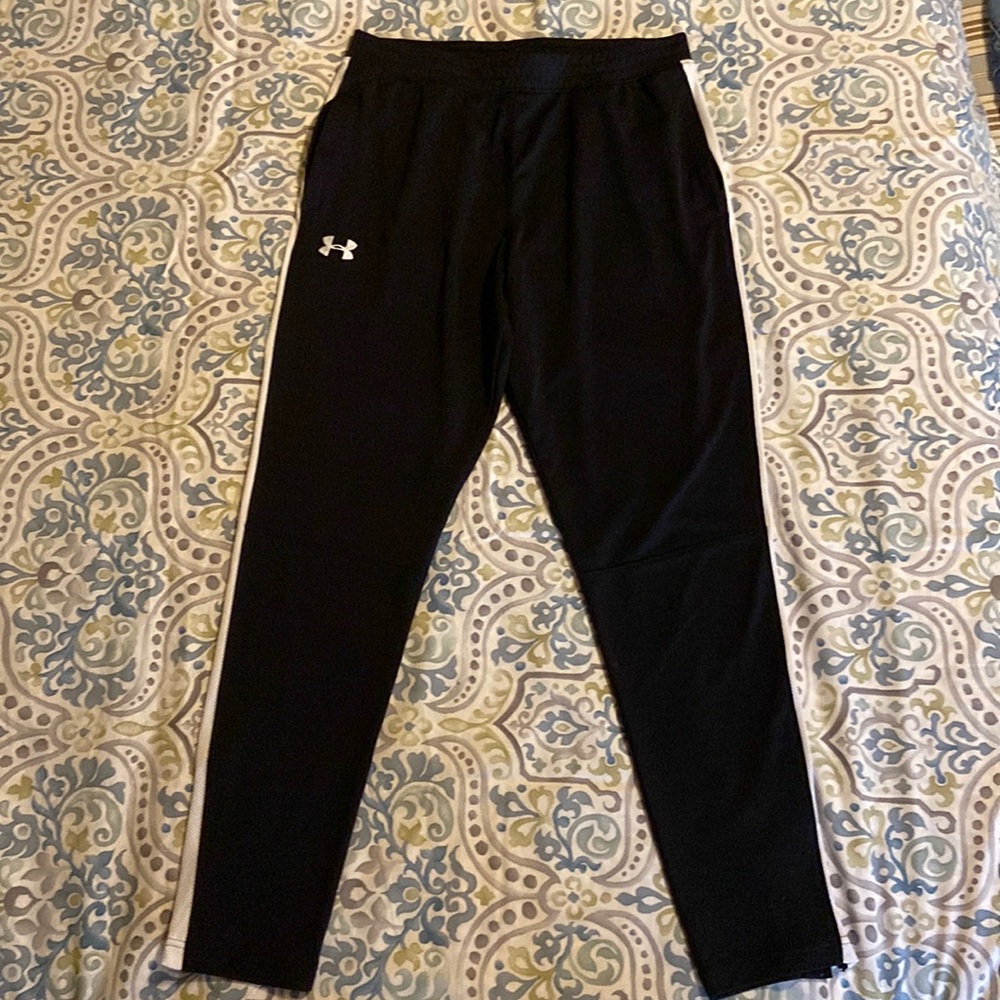 Fitted Adidas White Stripe Sweatpants